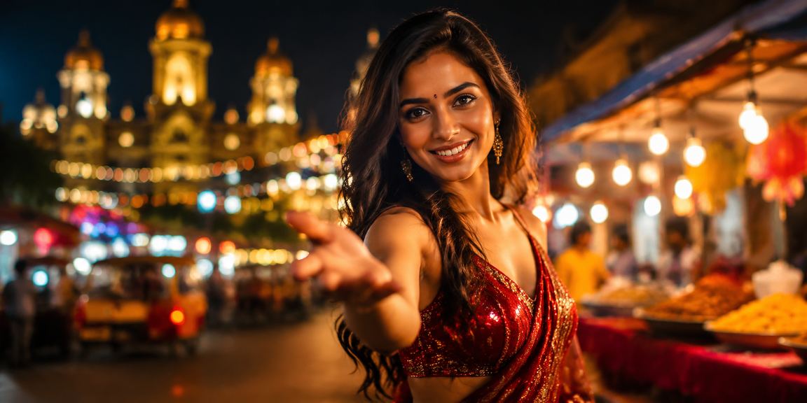 Night market in Pune representing entertainment and payment services lifestyle